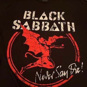 Black Sabbath never say die shirt large